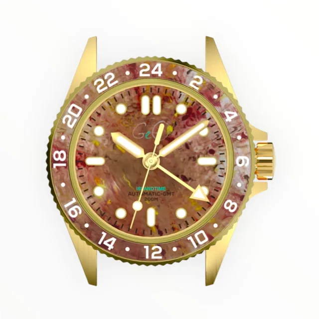 Geo Islandtime Automatic GMT Watch Vol.1 Gold