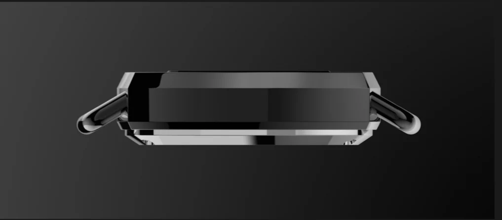Geo Retro Future LED Digital Black Watch thumbnail 4