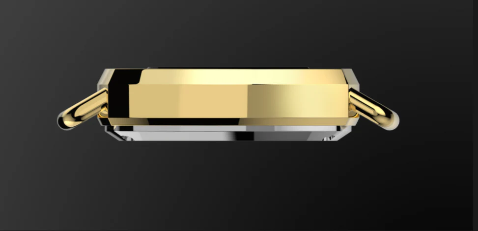 Geo Retro Future LED Digital Gold Watch thumbnail 4