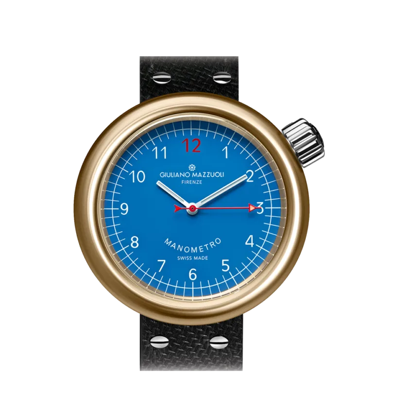 Manometro Bronze Bleu selected view
