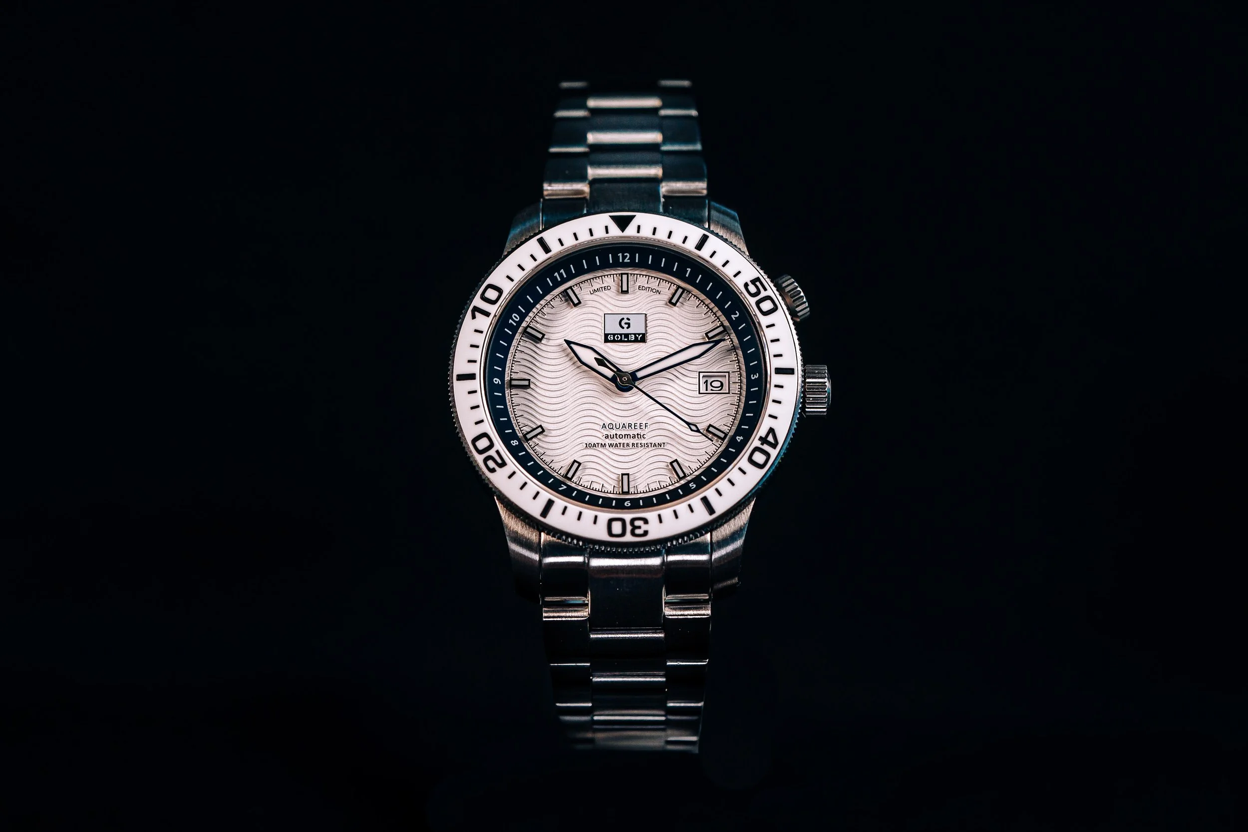 The White/Navy Golby Aquareef Dual Timer Watch thumbnail 2