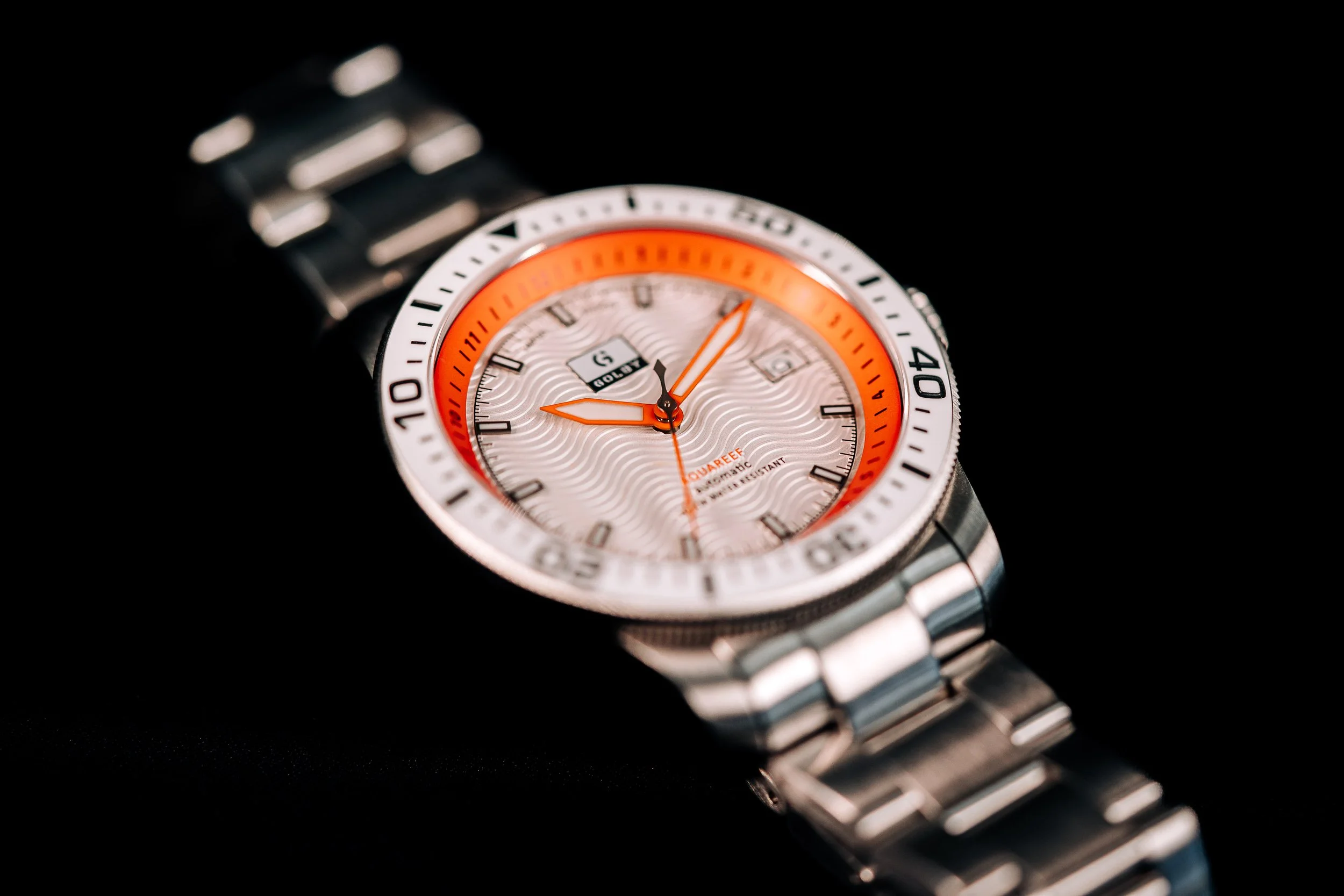 The White/Orange Golby Aquareef Dual Timer Watch thumbnail 3