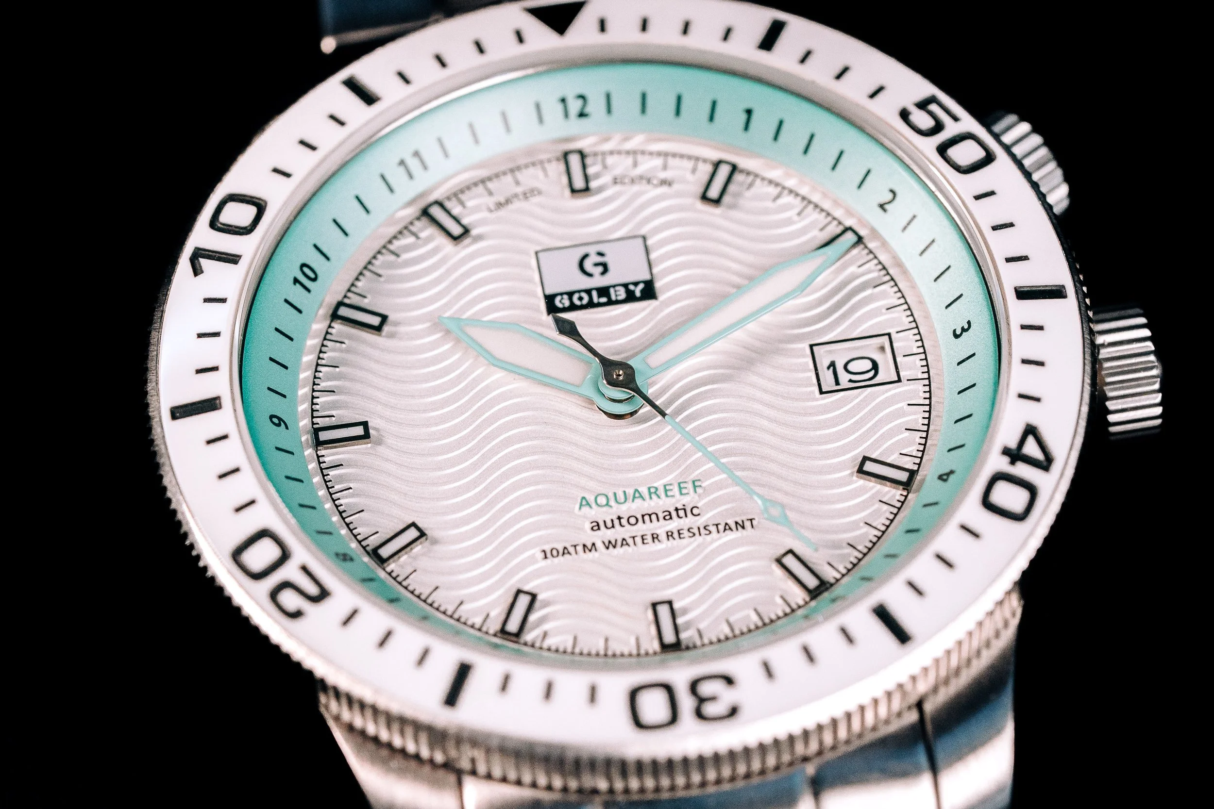 The White/Teal Golby Aquareef Dual Timer Watch thumbnail 4