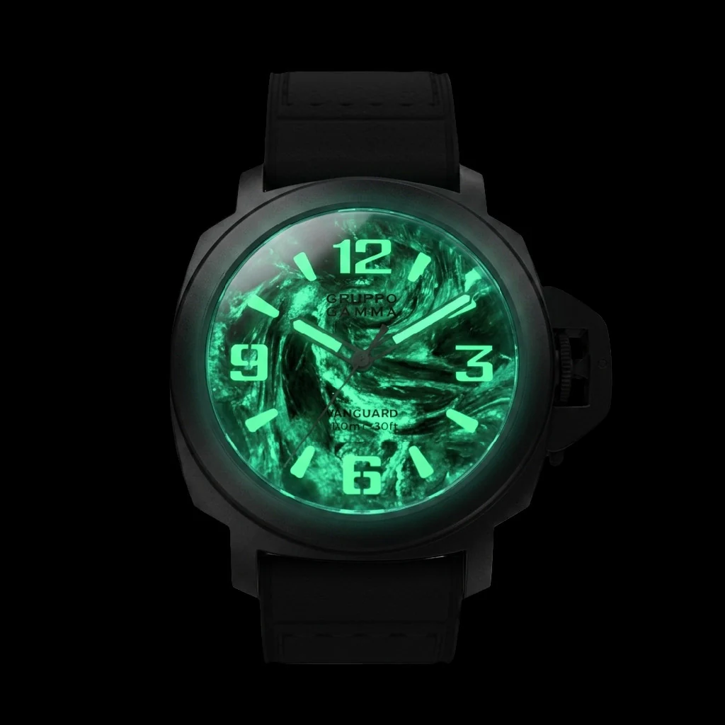VANGUARD Stainless Steel – Luminous Forged Carbon Dial thumbnail 2