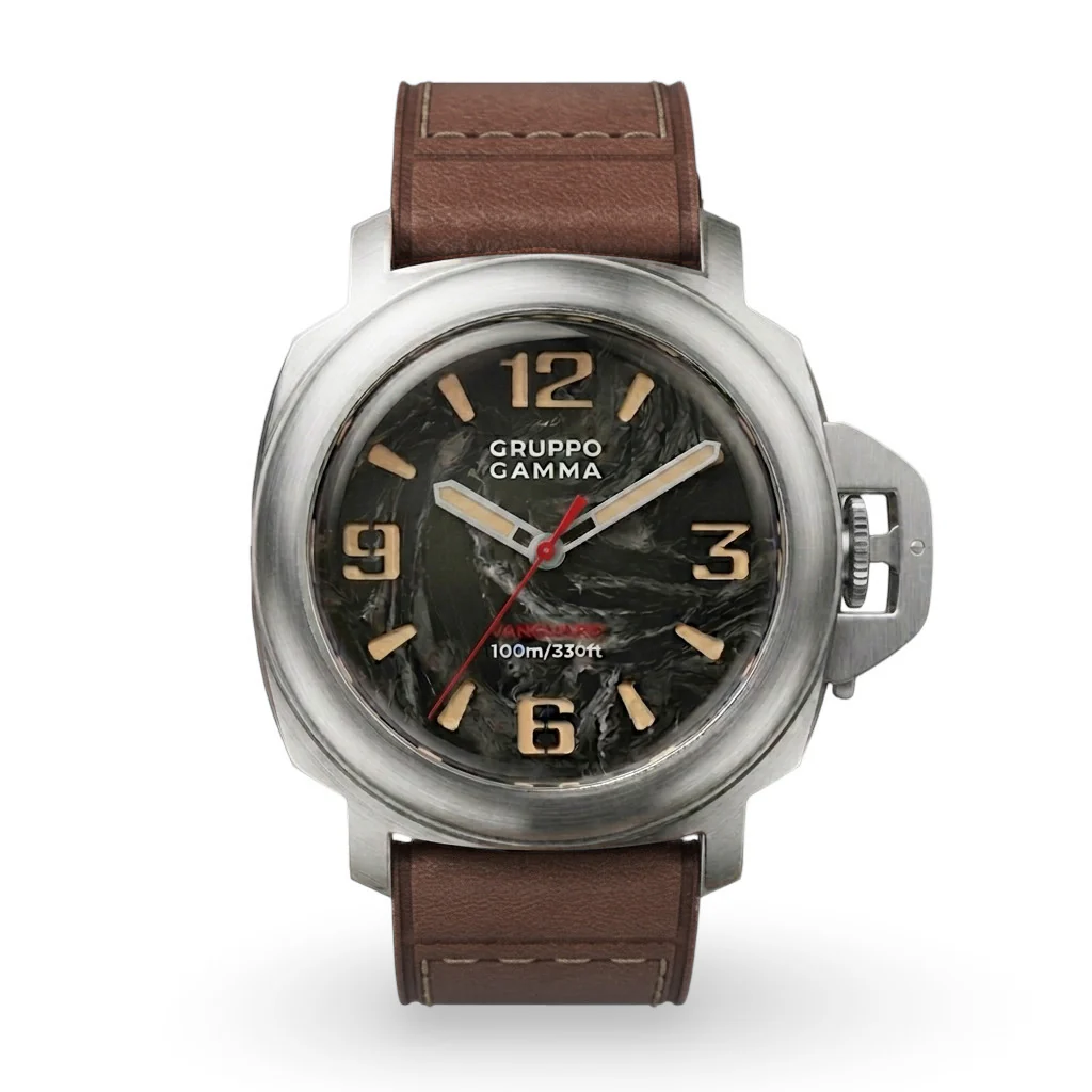 VANGUARD Stainless Steel – Luminous Forged Carbon Dial thumbnail 3