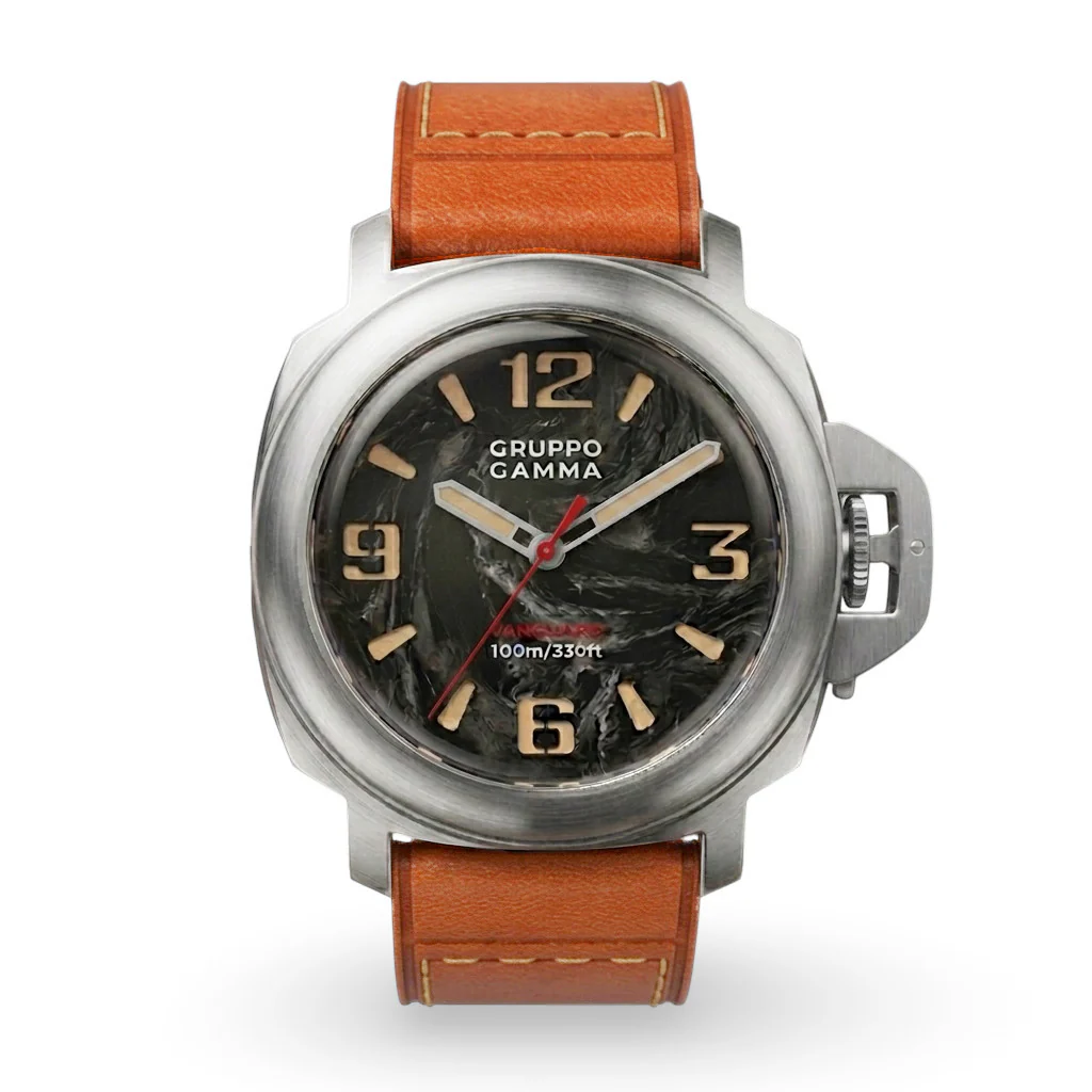 VANGUARD Stainless Steel – Luminous Forged Carbon Dial thumbnail 4