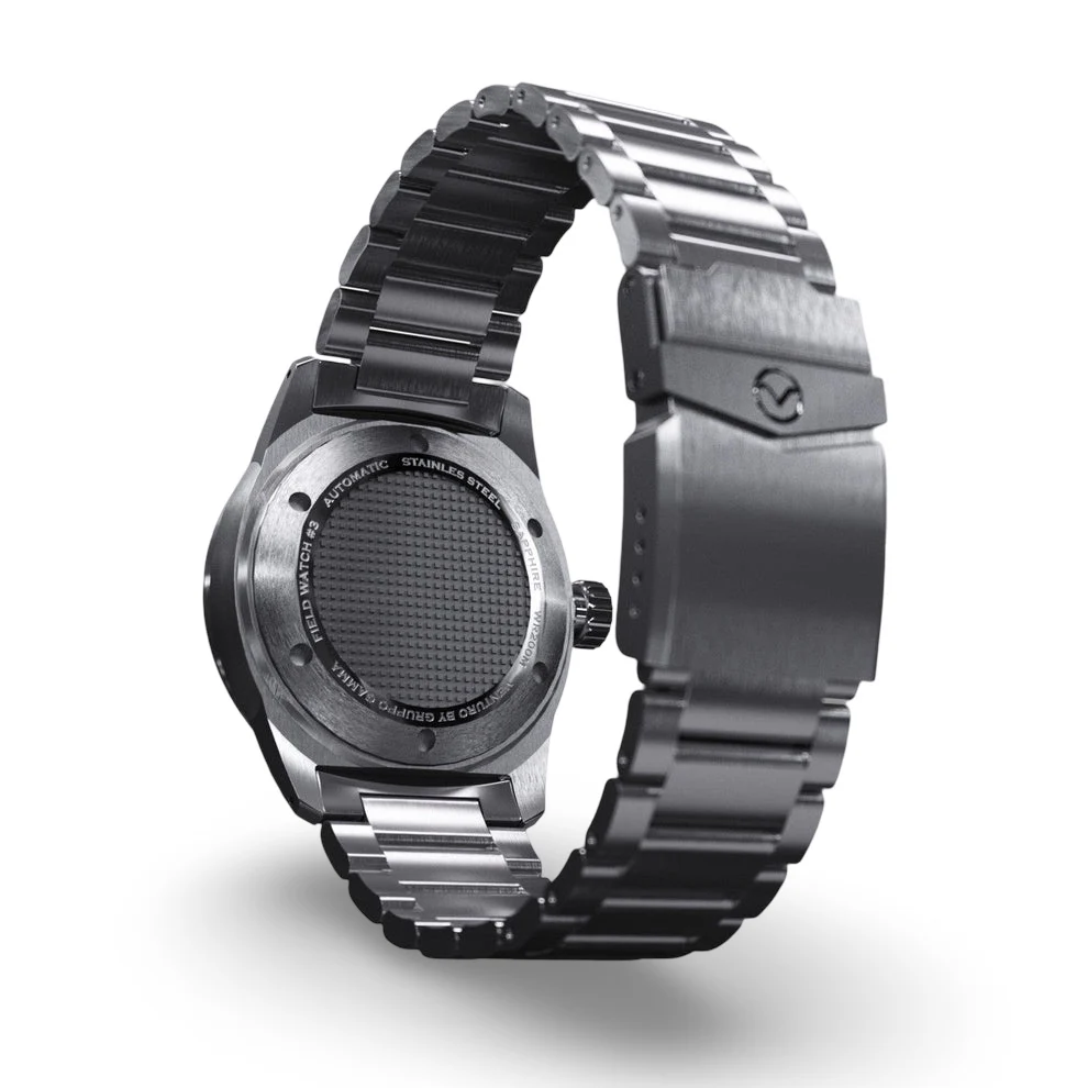 VENTURO Field Watch GMT - Black Dial Blue Lume thumbnail 2