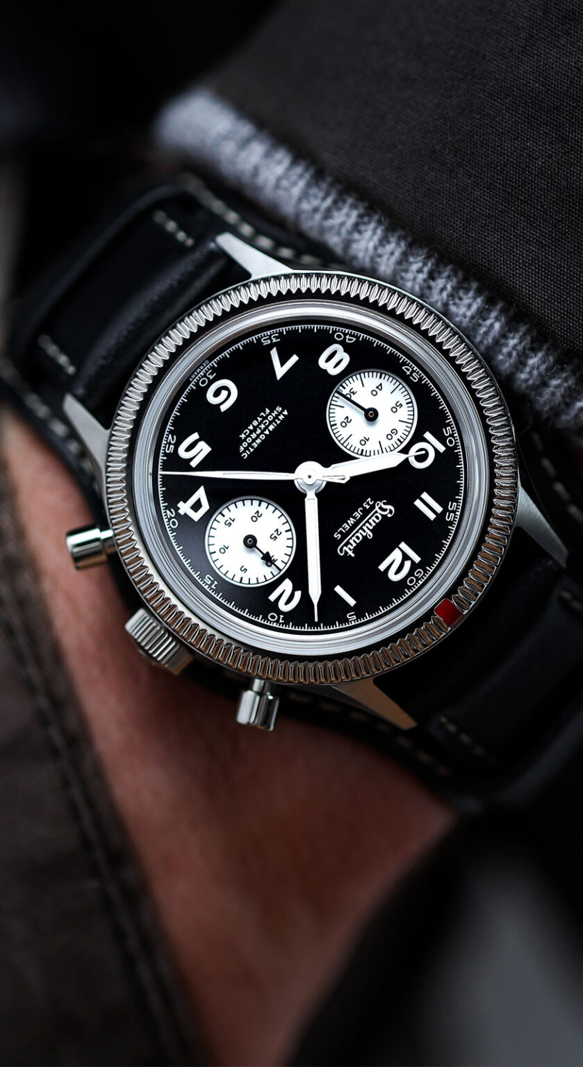 417 ES 1954 Flyback Reverse Panda, 39 mm thumbnail 2