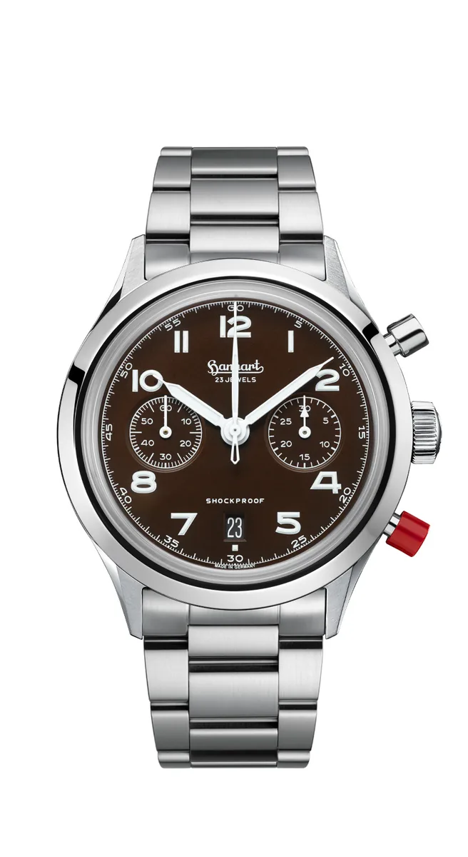 417 ES Mocha Flyback Date, 42 mm selected view