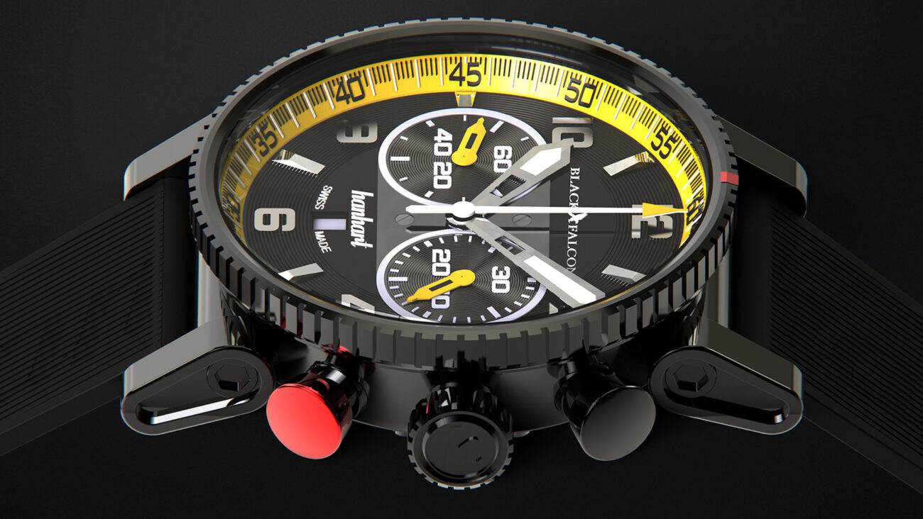 Black Falcon PRIMUS Race Winner, 44 mm