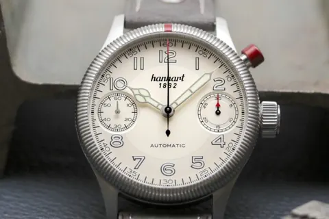 PIONEER MonoScope silver, fluted bezel, 45 mm
