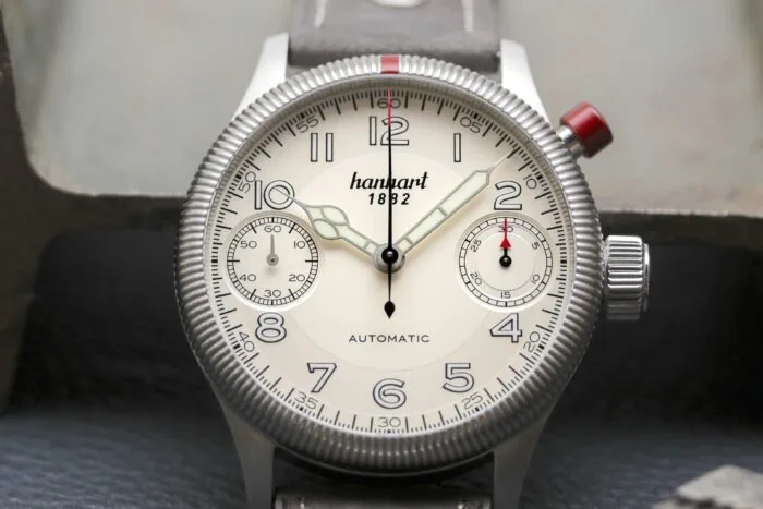 PIONEER MonoScope silver, fluted bezel, 45 mm selected view