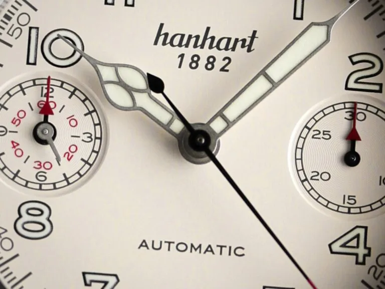 PIONEER TwinDicator, antique white, fluted bezel, 45 mm selected view