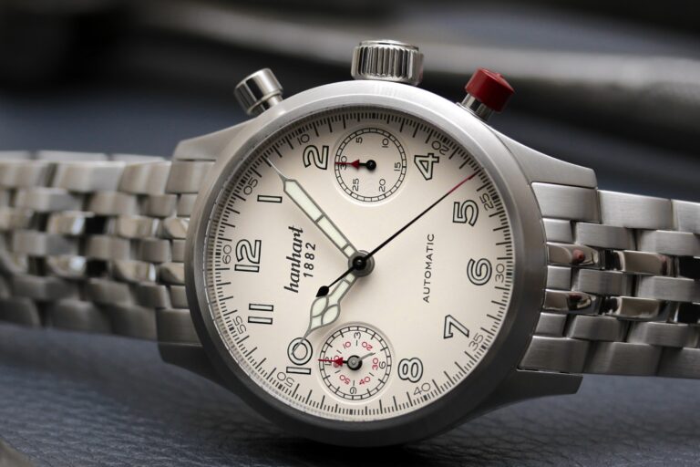 PIONEER TwinDicator, antique white, smooth bezel, 45 mm thumbnail 2