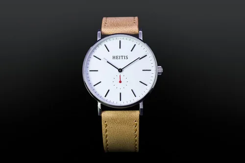 Heitis Classic Stainless Case - White Dial