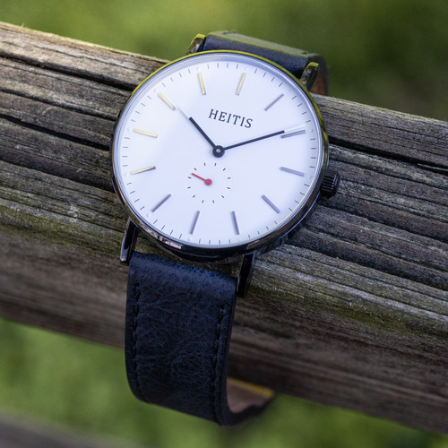 Heitis Classic PVD Black Case - White Dial thumbnail 2