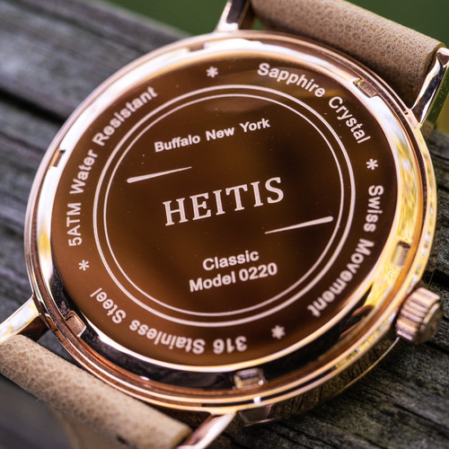 Heitis Classic PVD Black Case - White Dial thumbnail 3