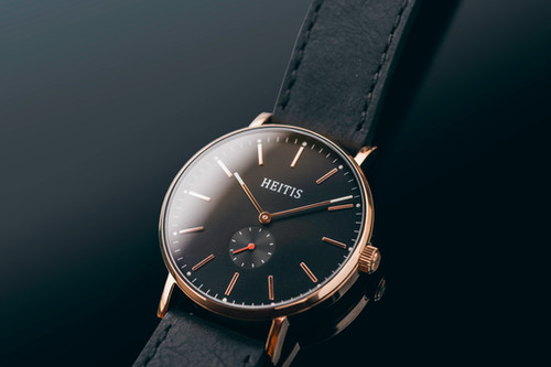 Heitis Classic Rose Gold Case - Black Dial thumbnail 3