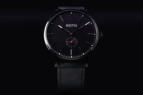 Heitis Classic PVD Black Case - Black Dial