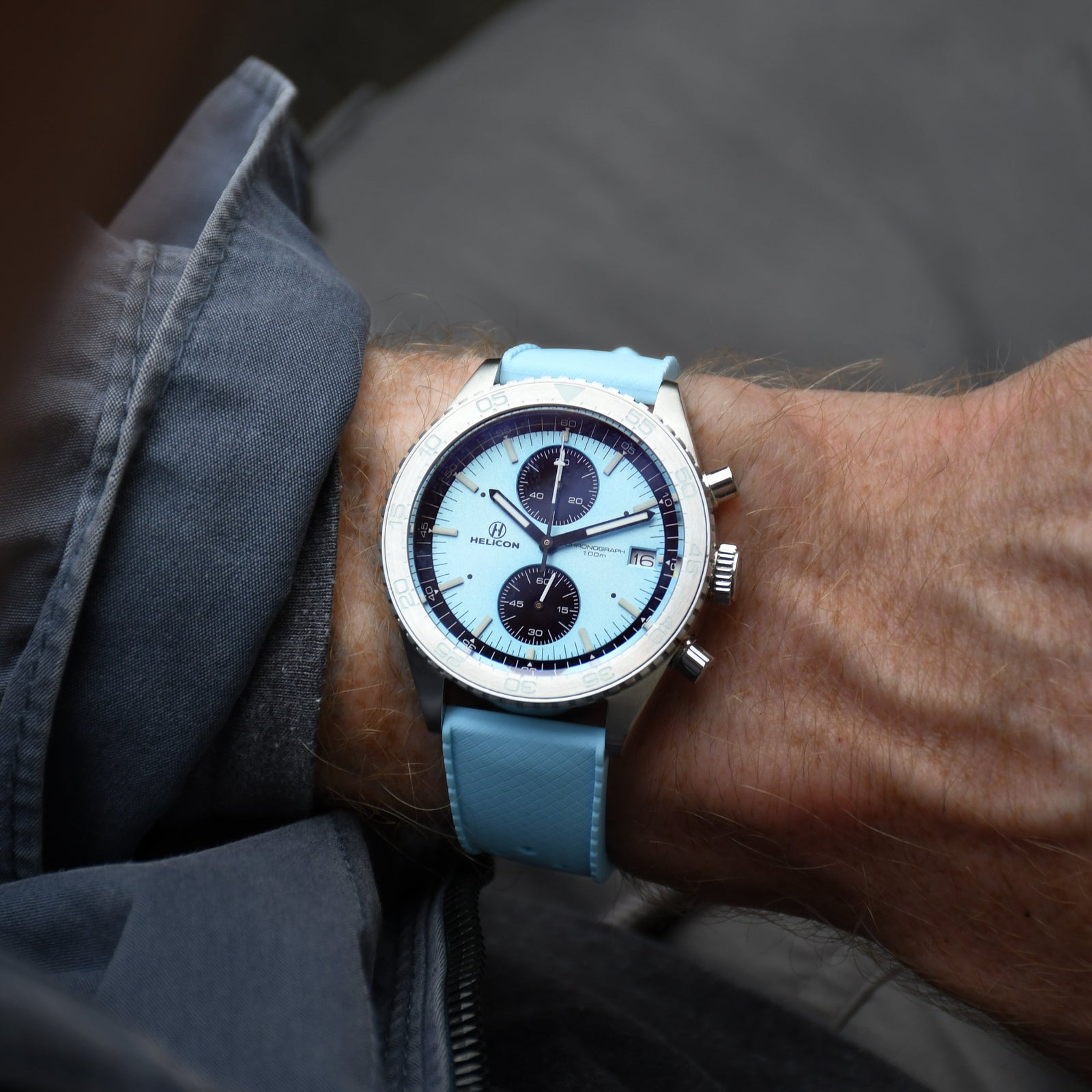 Helicon Professional Chronograph - Stratos Light Blue thumbnail 7