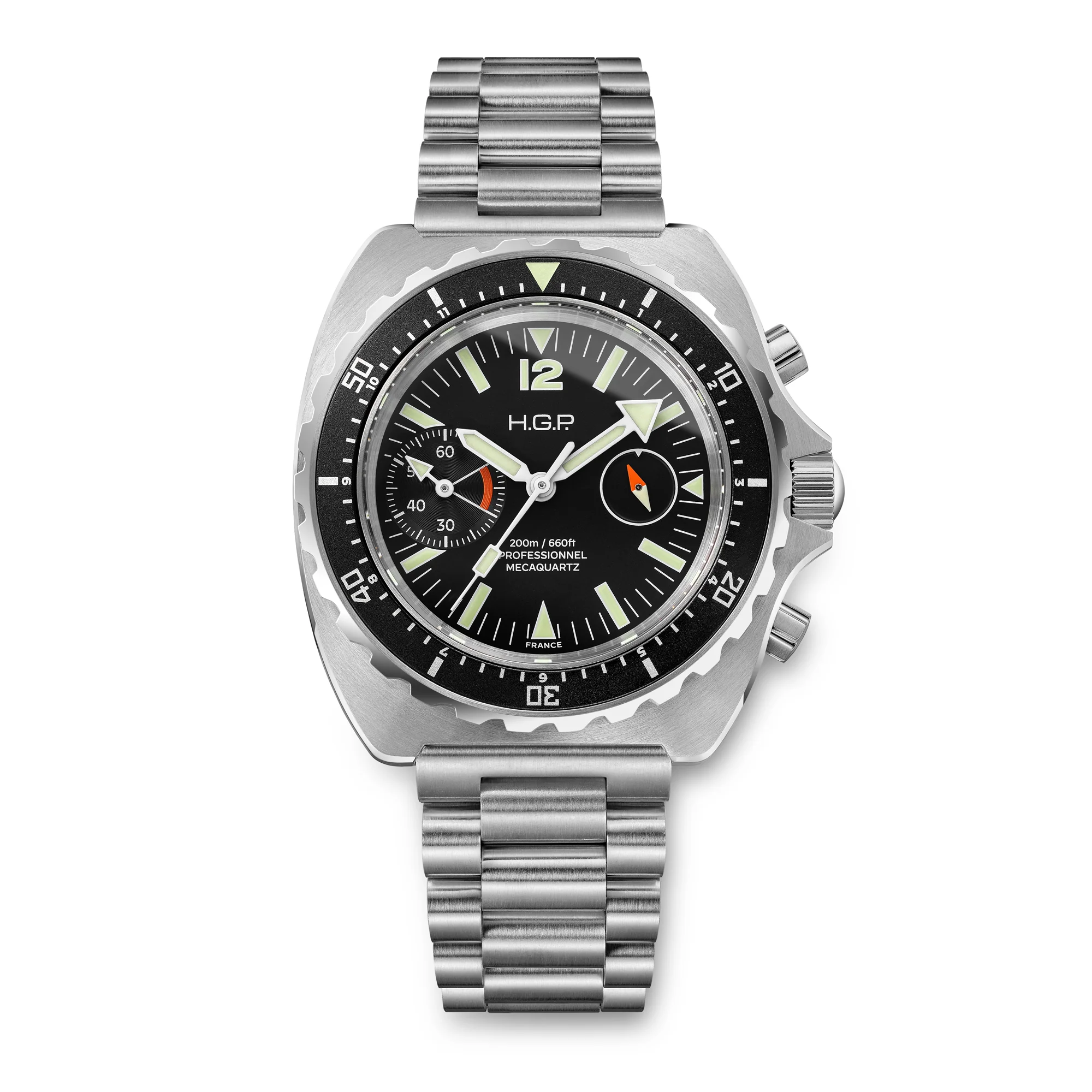 Diver 200M Chrono-Mecaquartz Chronograph - Black Big-Eye thumbnail 2