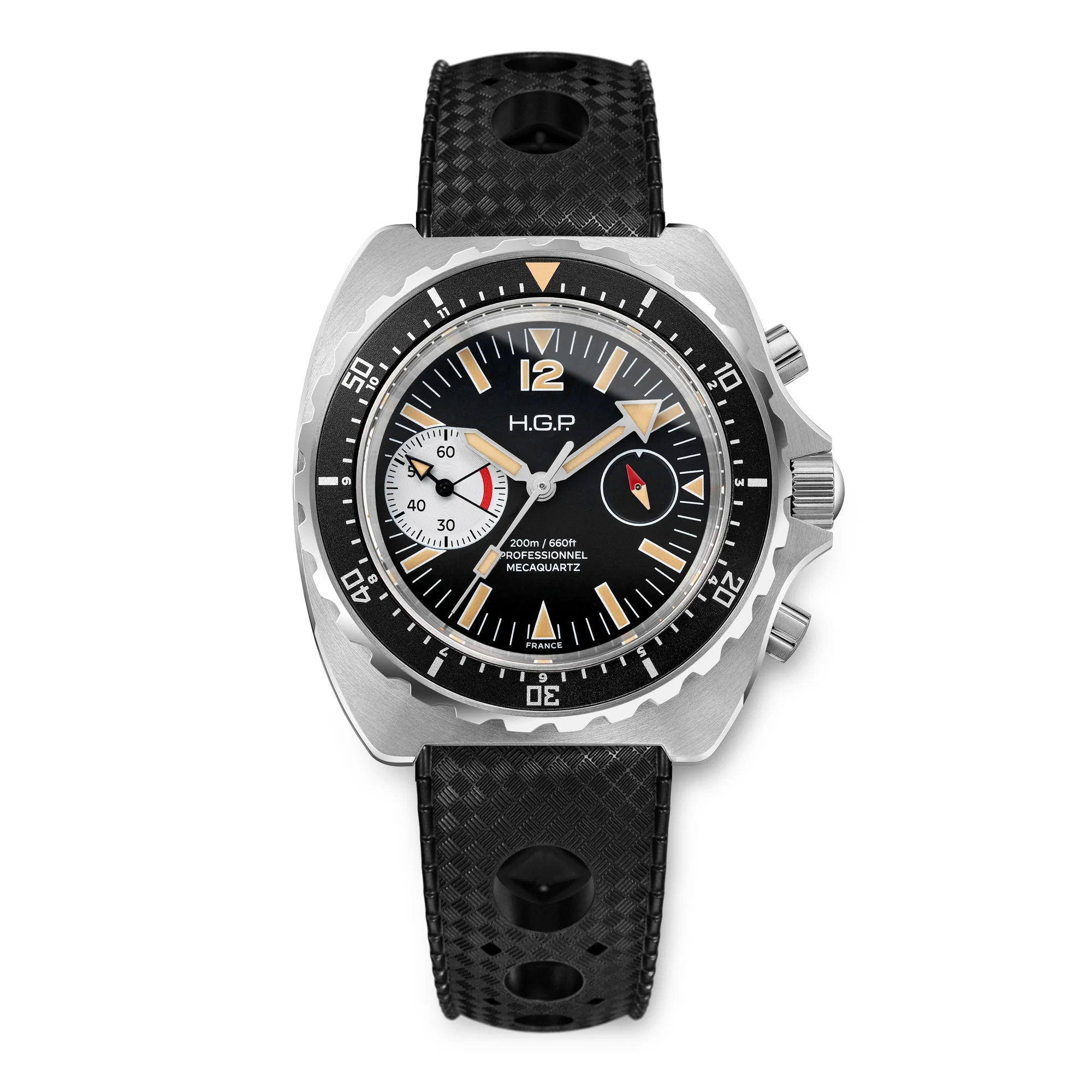 Diver 200M Chrono-Mecaquartz Chronograph - Vintage Black & White Big-Eye thumbnail 2