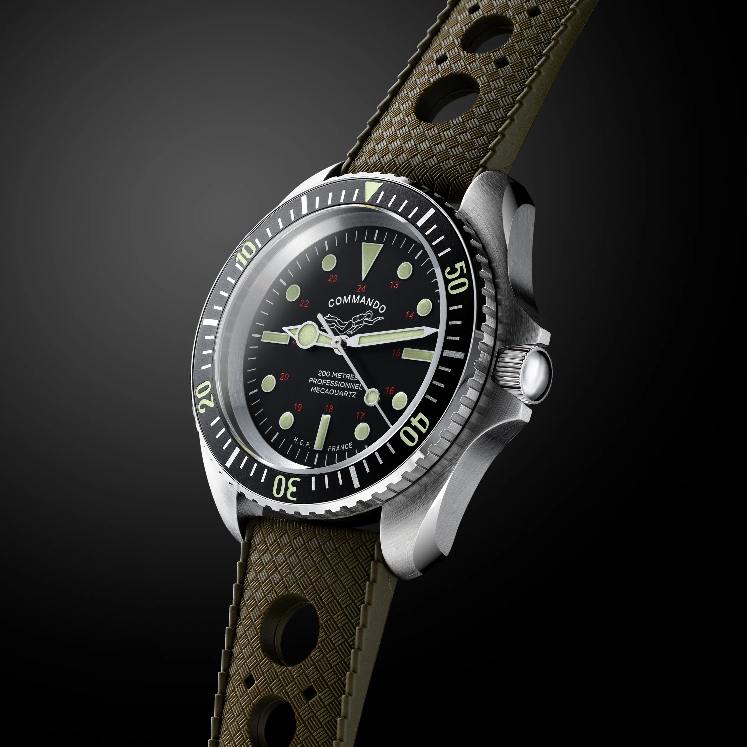 Diver 200M Mecaquartz Commando Diving Watch thumbnail 3