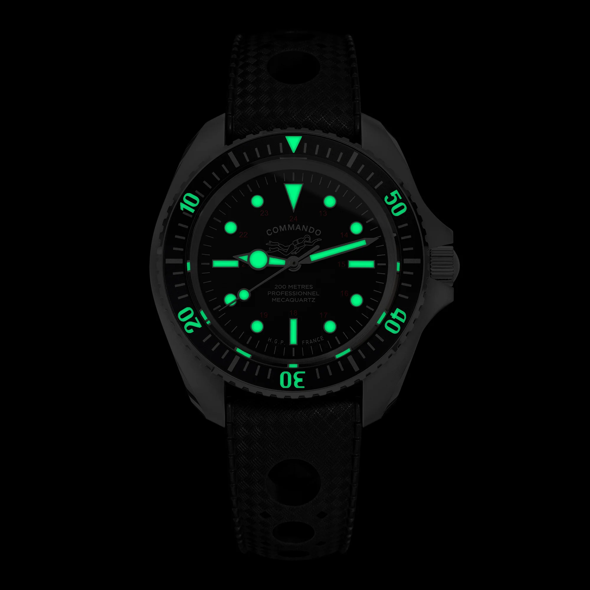 Diver 200M Mecaquartz Commando Diving Watch - Vintage thumbnail 4