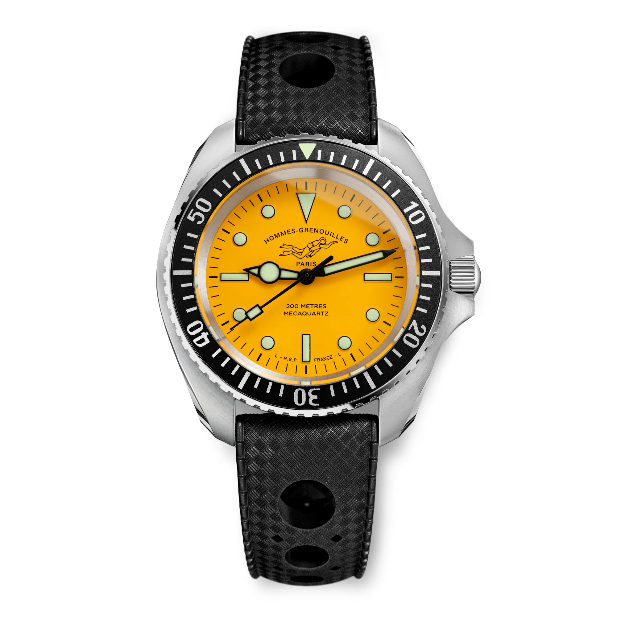 Diver 200M Mecaquartz Diving Watch - Yellow thumbnail 4