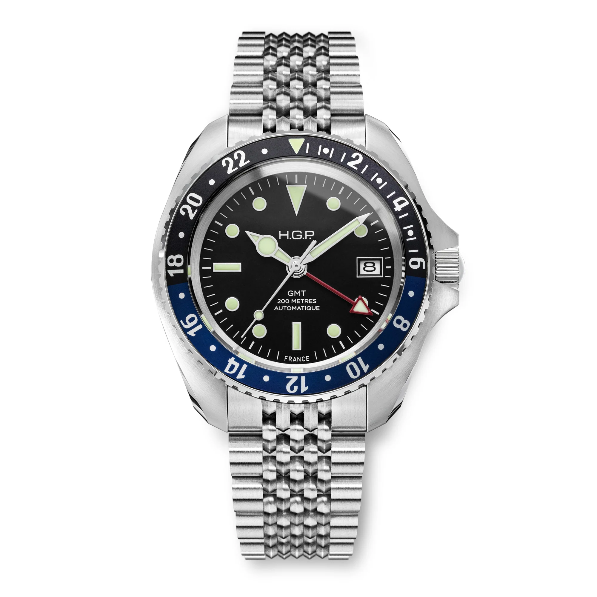 Diver GMT 200M Automatic Diving Watch - Blue & Black "Batman" thumbnail 2