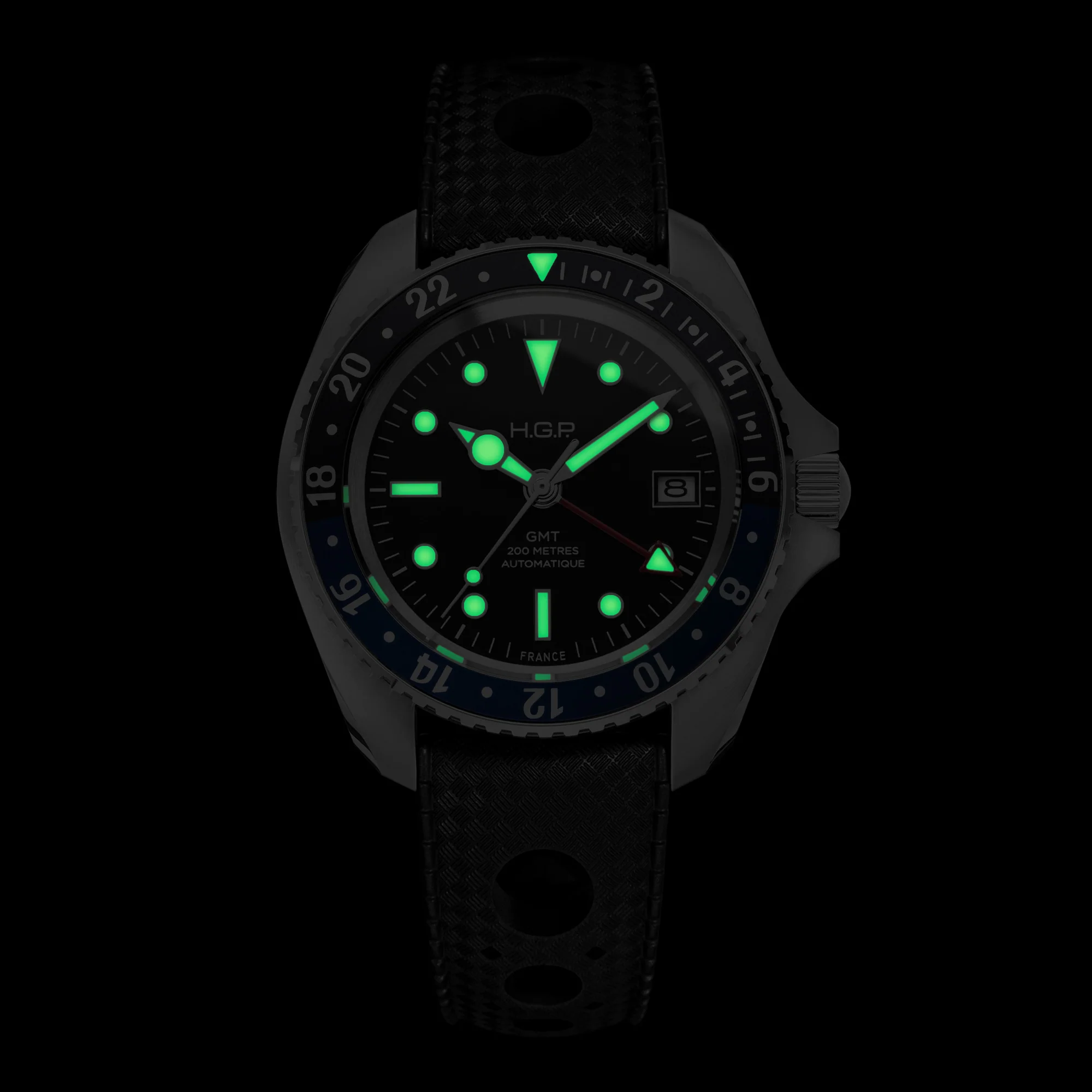 Diver GMT 200M Automatic Diving Watch - Blue & Black "Batman" thumbnail 3
