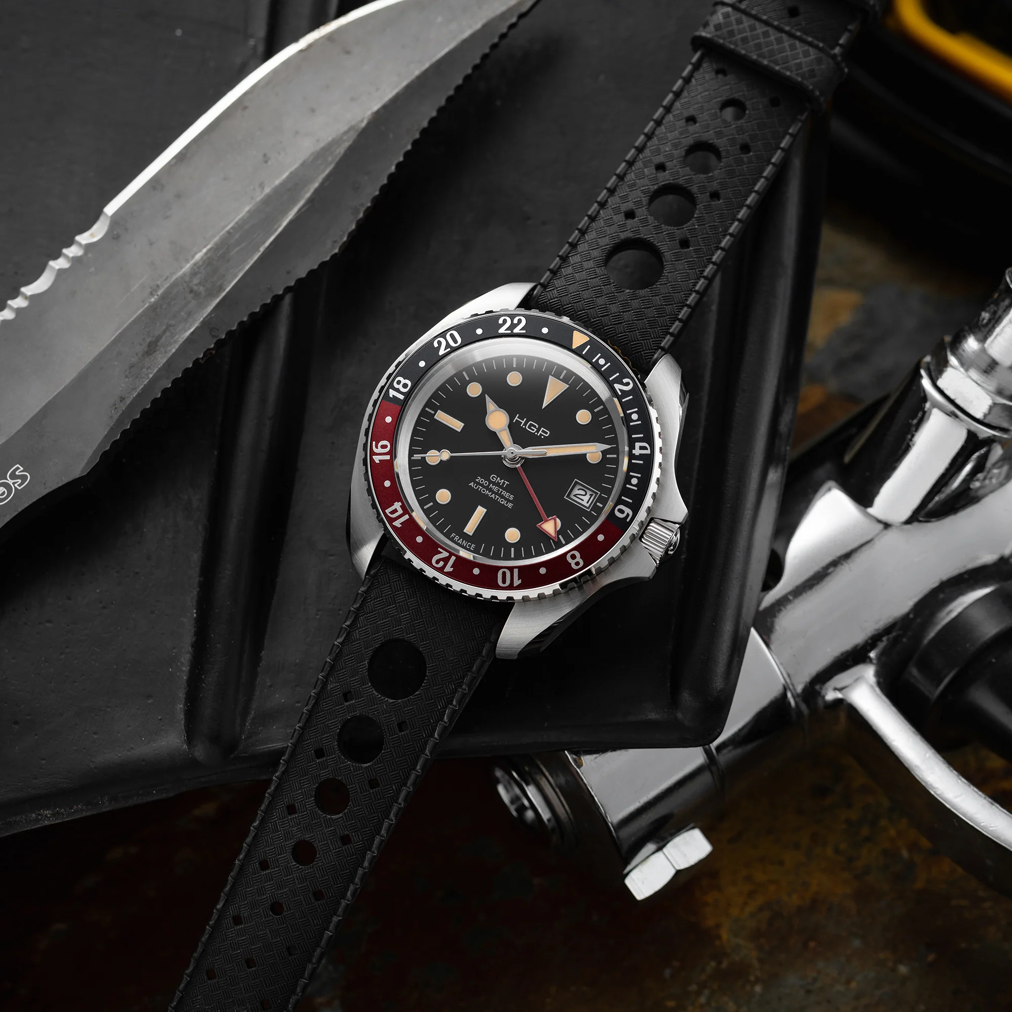 Diver GMT 200M Automatic Vintage Watch - "Coke" thumbnail 4