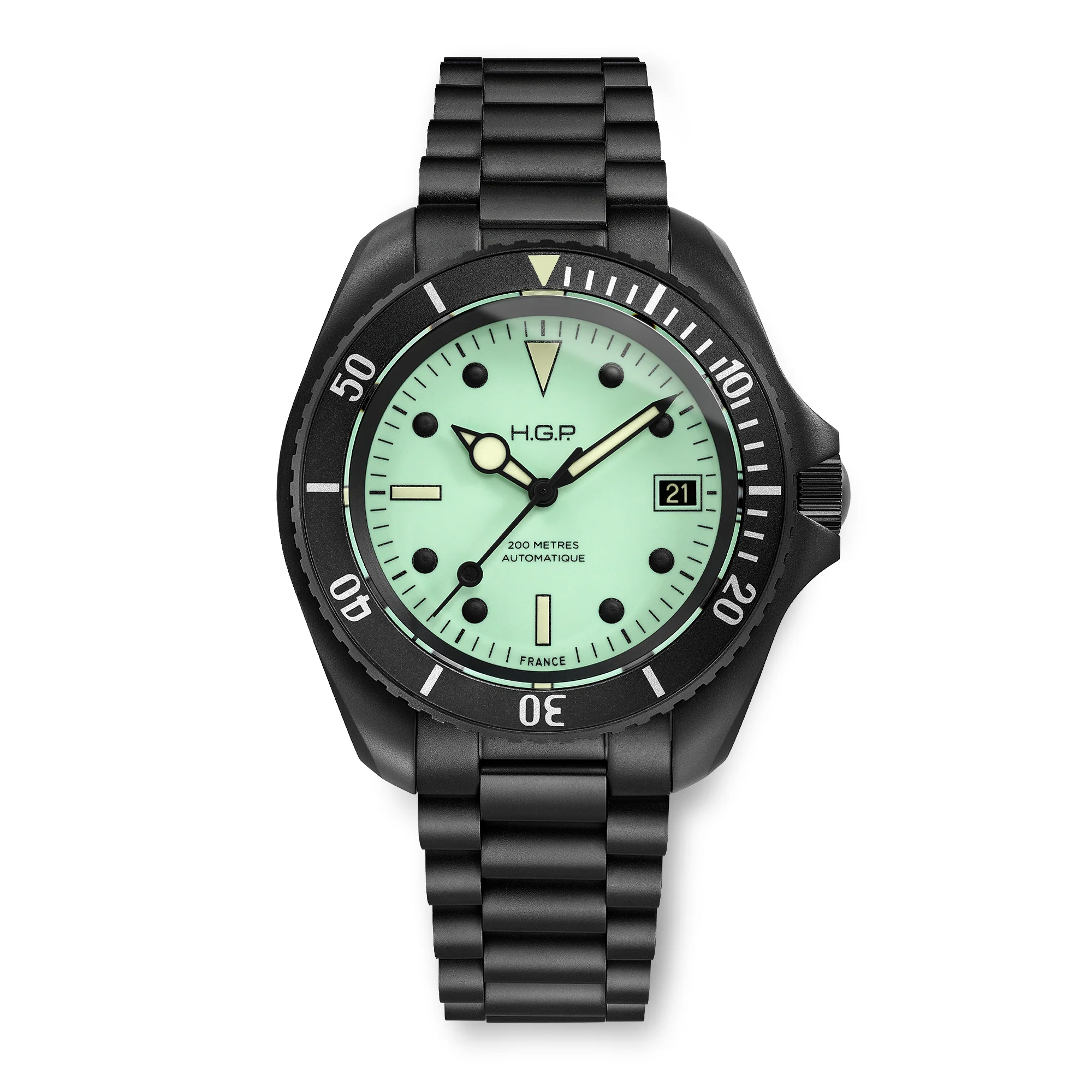 Night Diver 200M Automatic Full-Lume & Black PVD Diving Watch thumbnail 2