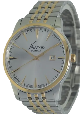 RIZAL 39MM QUARTZ TWO-TONE GOLD WATCH (SILVER DIAL)