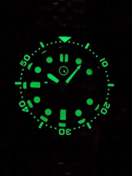 Islander 38mm Automatic Dive Watch with Solid-Link Bracelet, AR Sapphire Crystal, and Luminous Ceramic Bezel Insert #ISL-05 thumbnail 4
