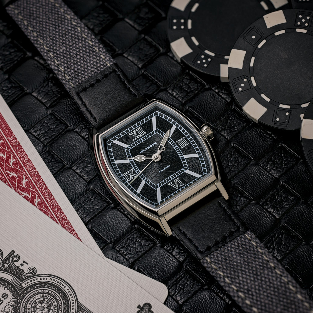 Islander Astoria Automatic Dress Watch with Ebony Black Dial #ISL-261 thumbnail 2