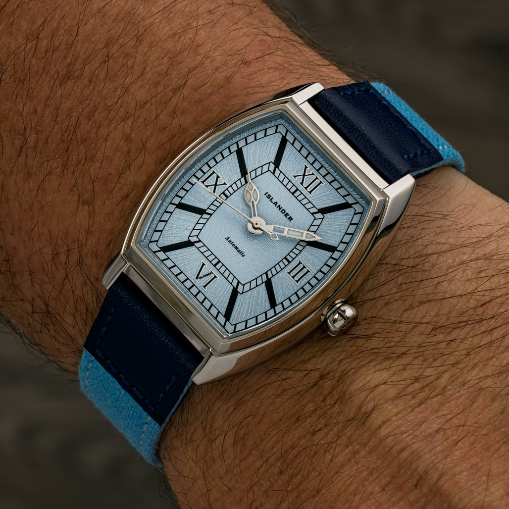 Islander Astoria Automatic Dress Watch with Pale Blue Dial #ISL-263 thumbnail 3