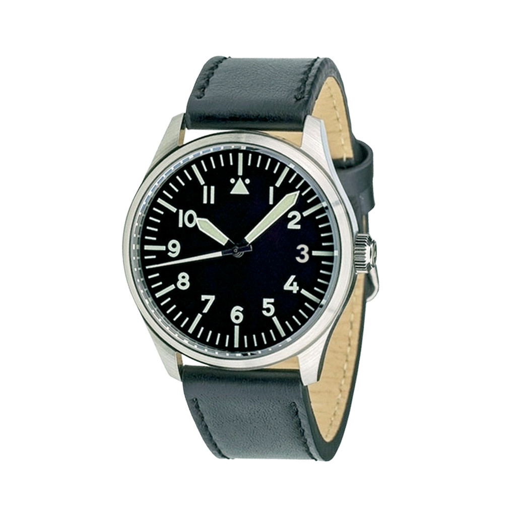 Islander Aviator Automatic Watch with Leather Strap and an Anti-Reflective Sapphire Crystal #ISL-14 thumbnail 4