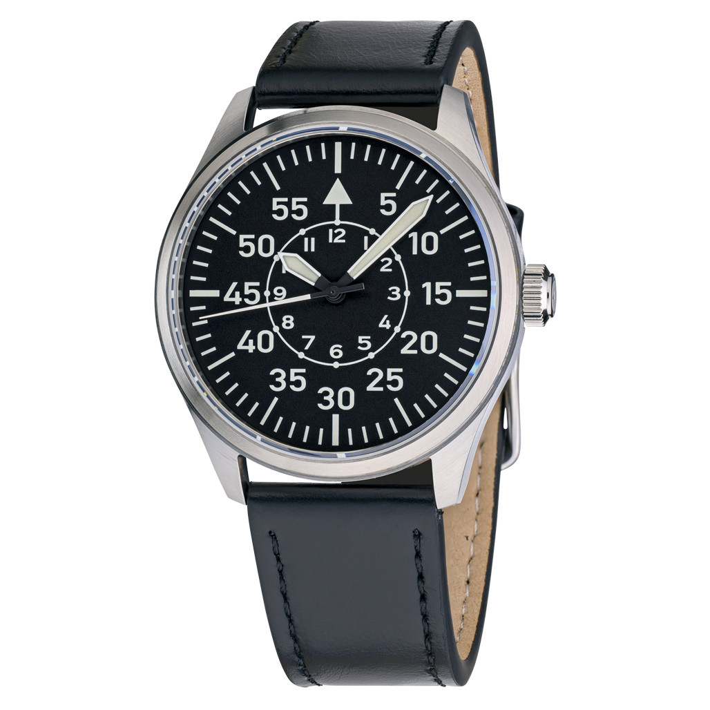 Islander Aviator Automatic Watch with Leather Strap and an Anti-Reflective Sapphire Crystal #ISL-15 selected view