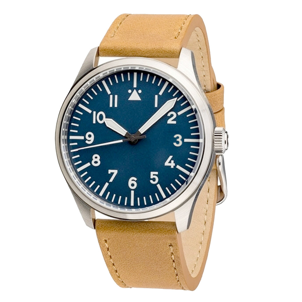 Islander Aviator Automatic Watch with Leather Strap and an Anti-Reflective Sapphire Crystal #ISL-16 selected view