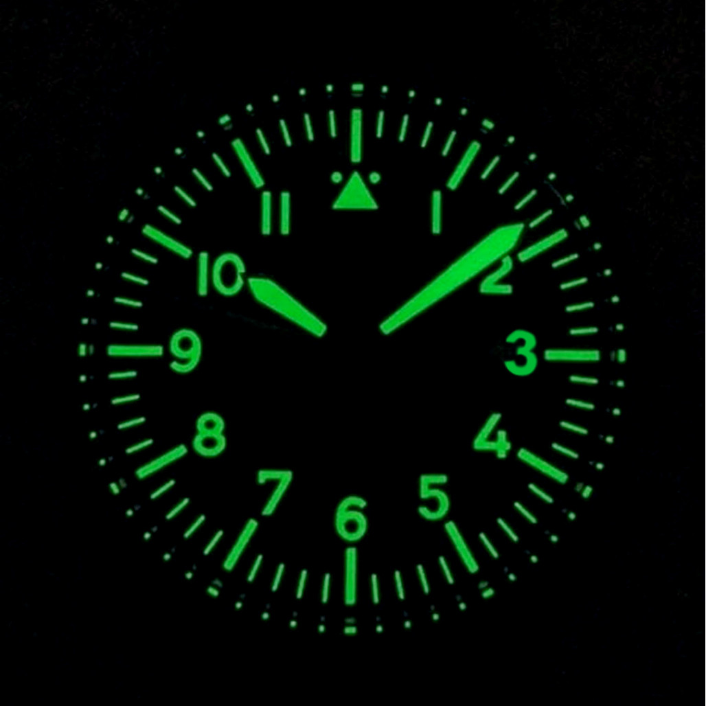 Islander Aviator Automatic Watch with Leather Strap and an Anti-Reflective Sapphire Crystal #ISL-16 thumbnail 4