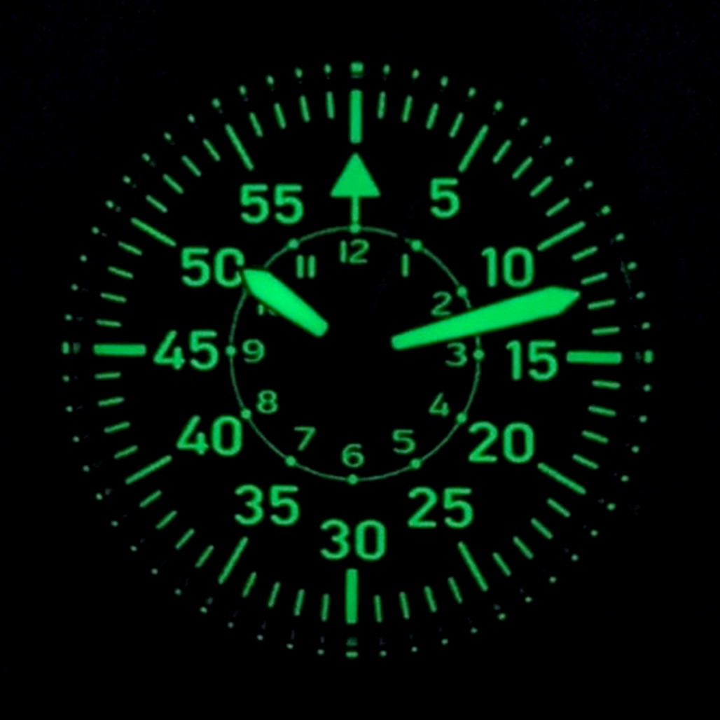 Islander Aviator Automatic Watch with Leather Strap and an Anti-Reflective Sapphire Crystal #ISL-17 thumbnail 3