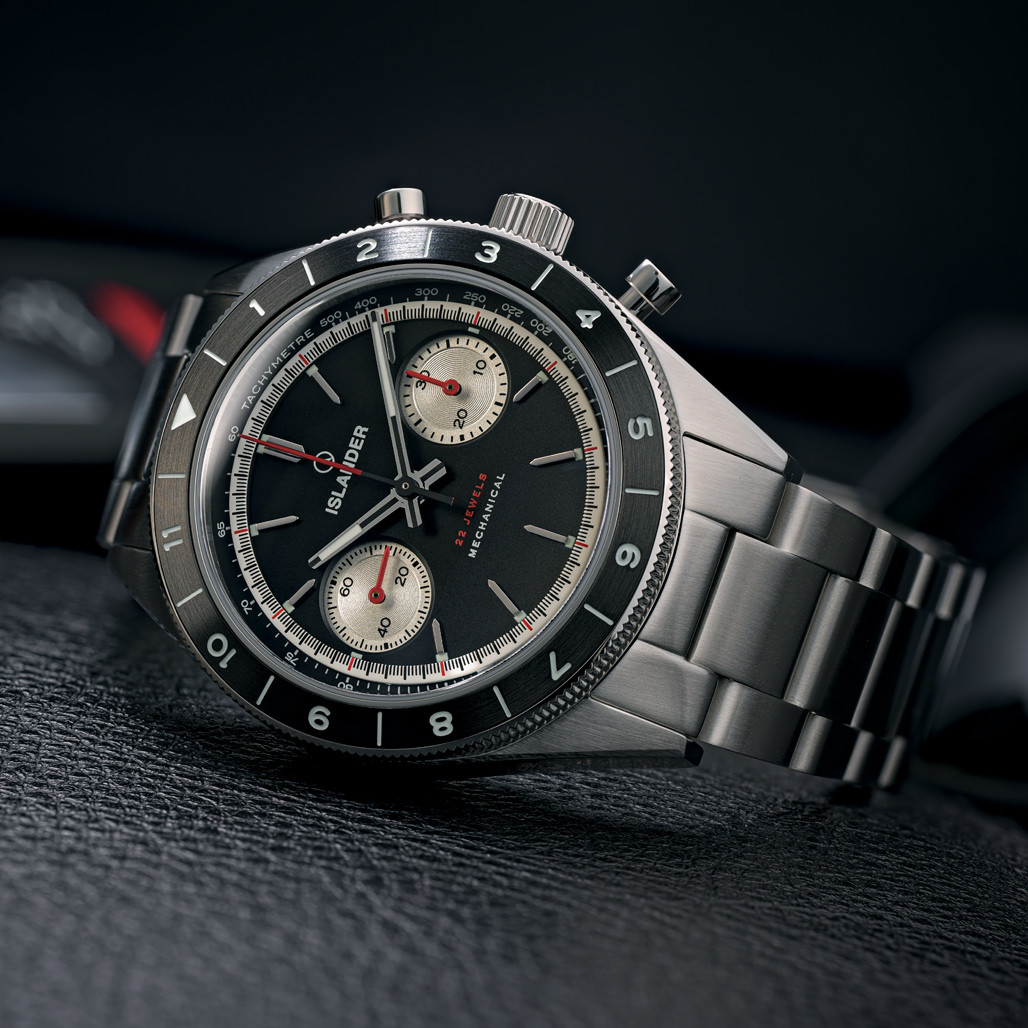 Islander Bridgehampton Racing Chronograph with Asphalt Black Dial #ISL-234 thumbnail 2