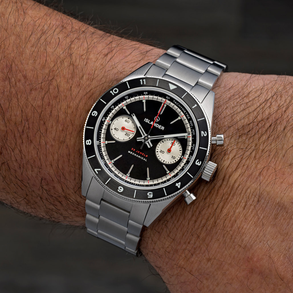 Islander Bridgehampton Racing Chronograph with Asphalt Black Dial #ISL-234 thumbnail 3