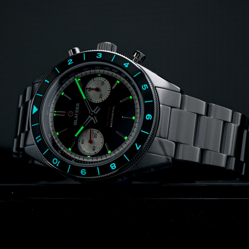 Islander Bridgehampton Racing Chronograph with Asphalt Black Dial #ISL-234 thumbnail 4