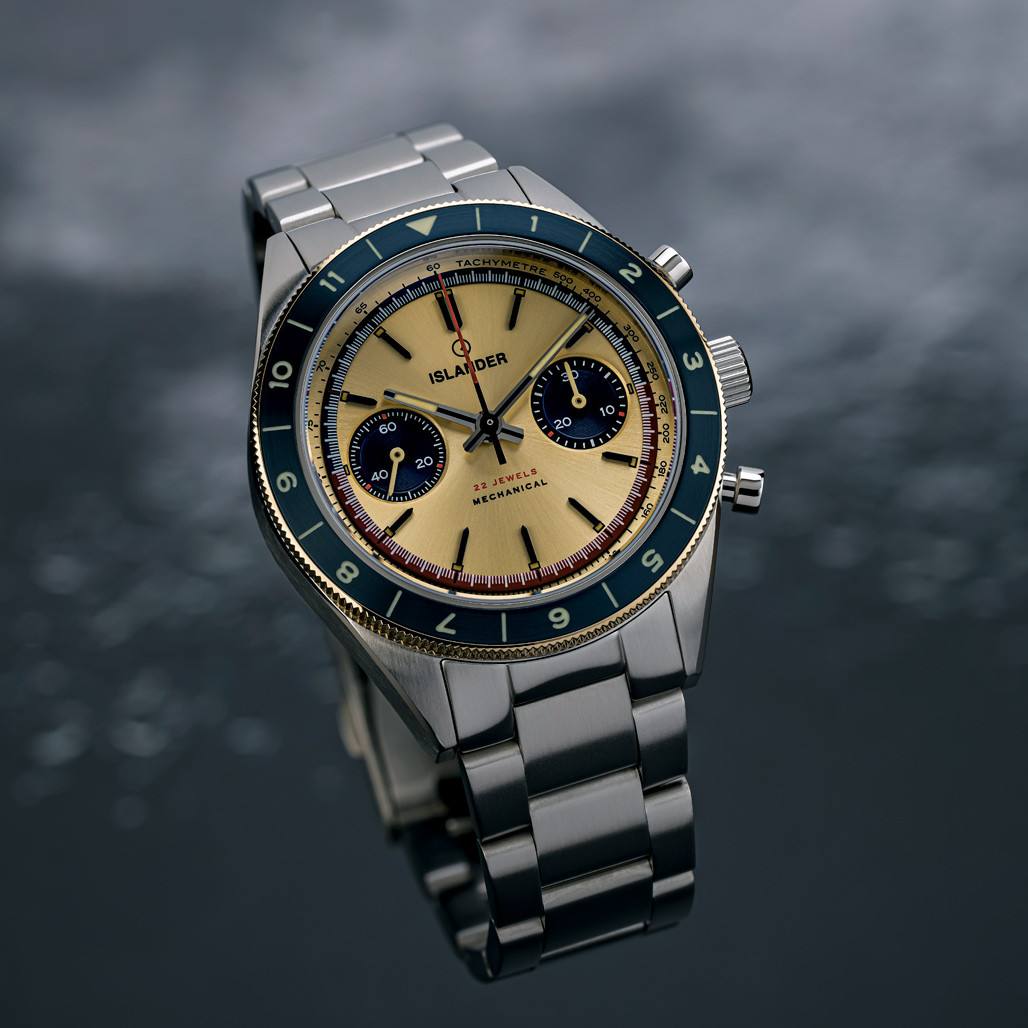 Islander Bridgehampton Racing Chronograph with Golden Dial #ISL-237 thumbnail 2