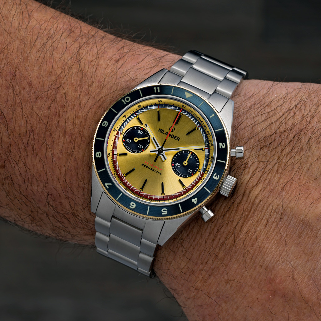 Islander Bridgehampton Racing Chronograph with Golden Dial #ISL-237 thumbnail 3