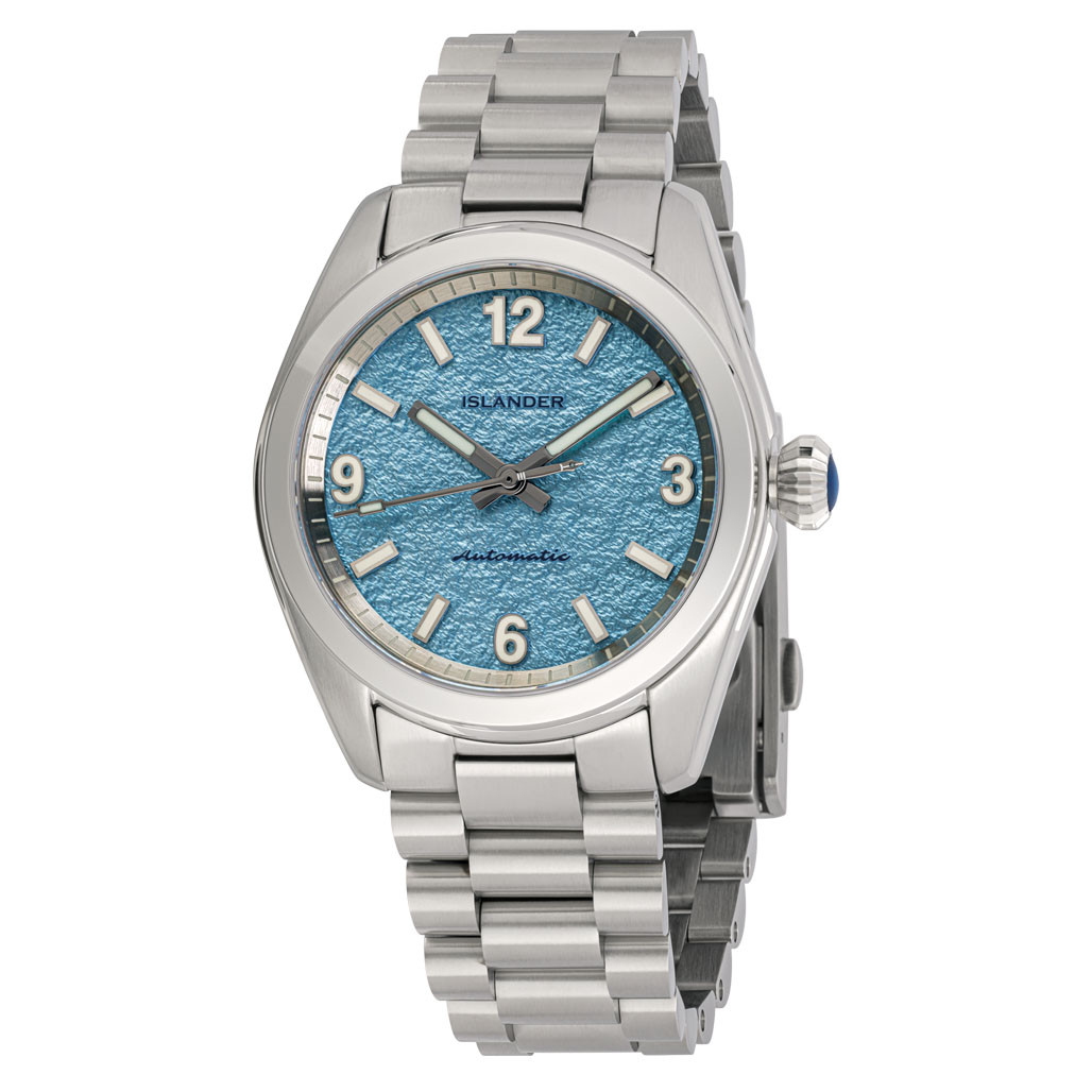 Islander Brookville Calligraphy Edition Watch with Blue Parchment Dial #ISL-320 selected view