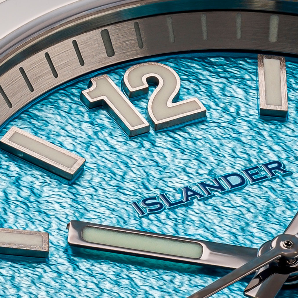 Islander Brookville Calligraphy Edition Watch with Blue Parchment Dial #ISL-320 thumbnail 3