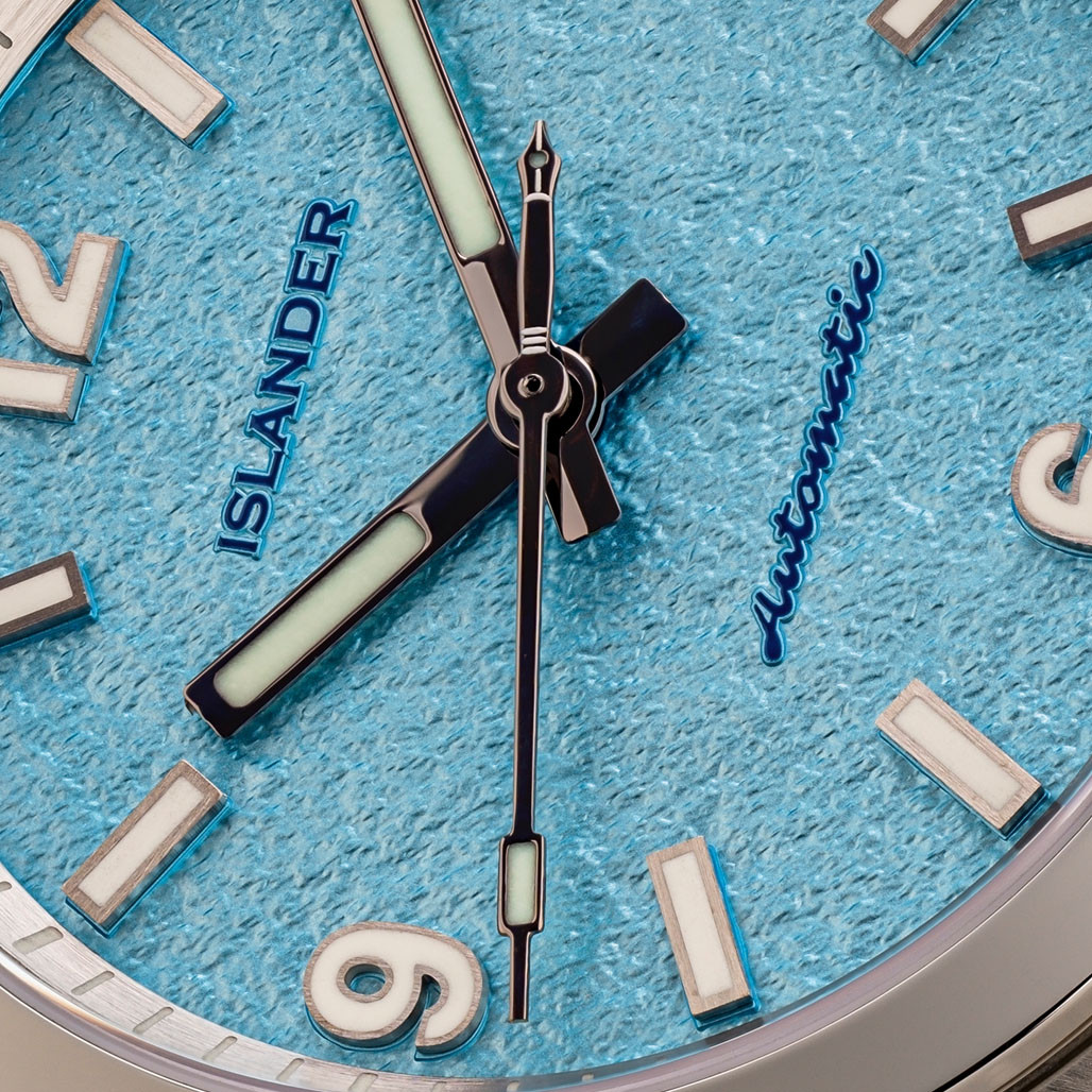 Islander Brookville Calligraphy Edition Watch with Blue Parchment Dial #ISL-320 thumbnail 4